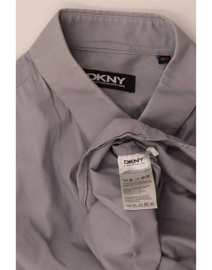 Cămașă pentru bărbați Dkny Mărimea 16 1/2 mare bumbac gri