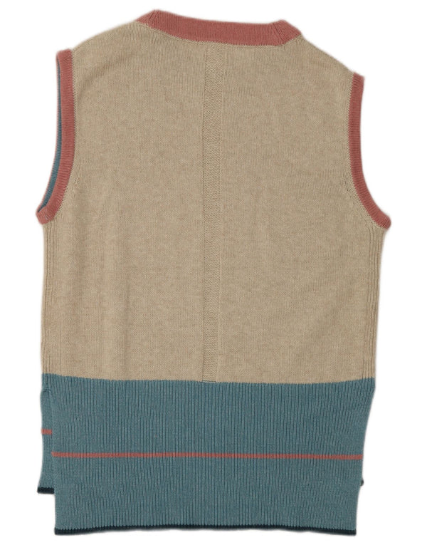 White Stuff Womens Vest Tank Top UK 14 Medium Bej Colorblock Nylon