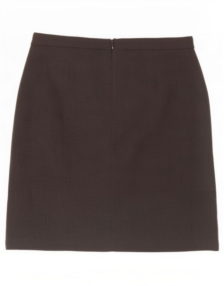 Fusta mini pentru femei Marks & Spencer UK 12 Medium W30 Poliester gri