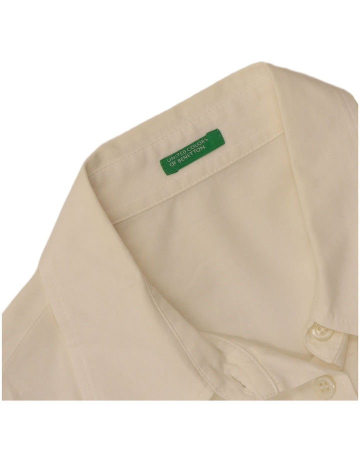 Cămașă Benetton pentru femei UK 12 Medium White