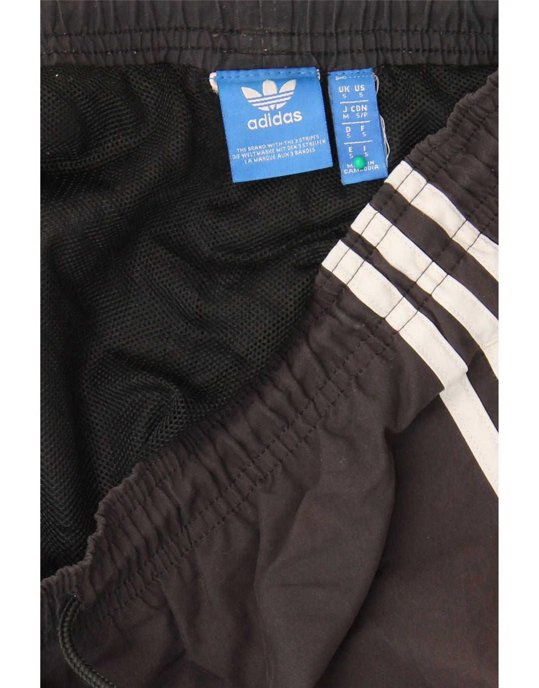 Pantaloni scurți sport grafic Adidas pentru bărbați, mici, negri