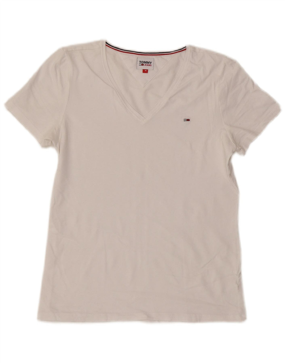 Tricou Tommy Hilfiger pentru femei Top UK 12 Medium White