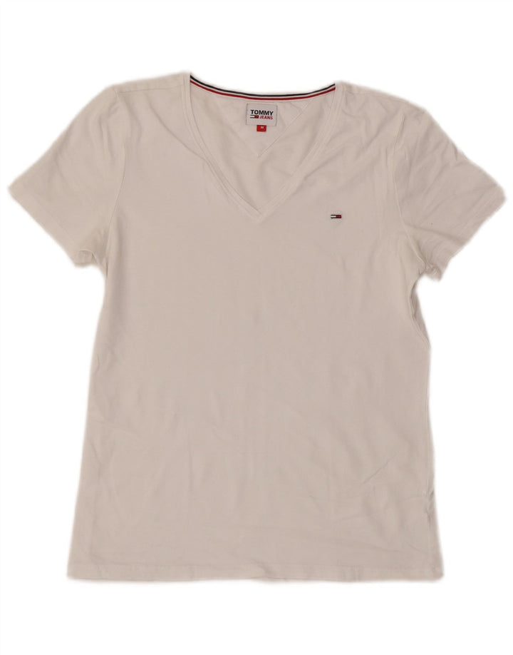 Tricou Tommy Hilfiger pentru femei Top UK 12 Medium White