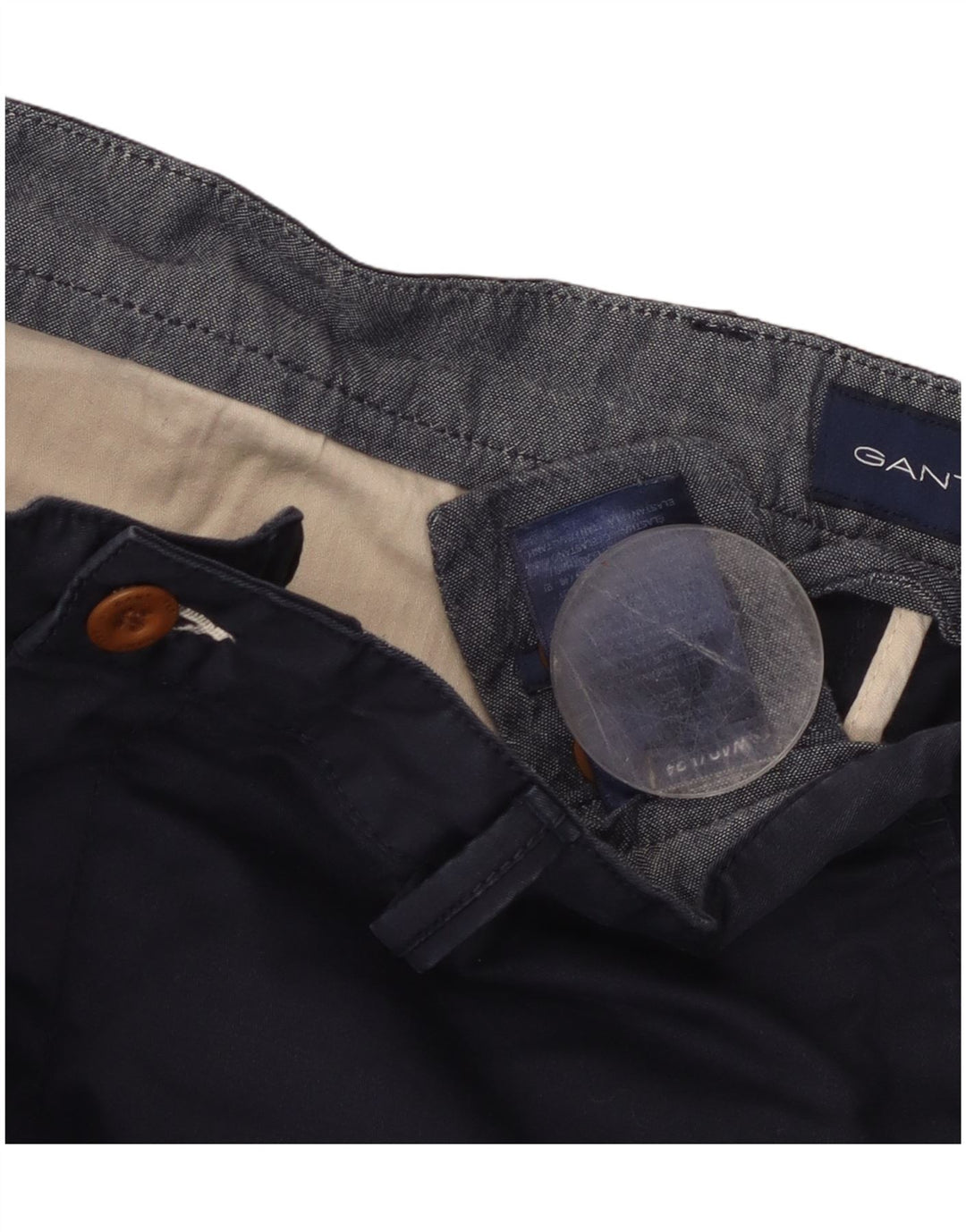 GANT Pantaloni chino drepți pentru bărbați L40 L34 Bumbac bleumarin