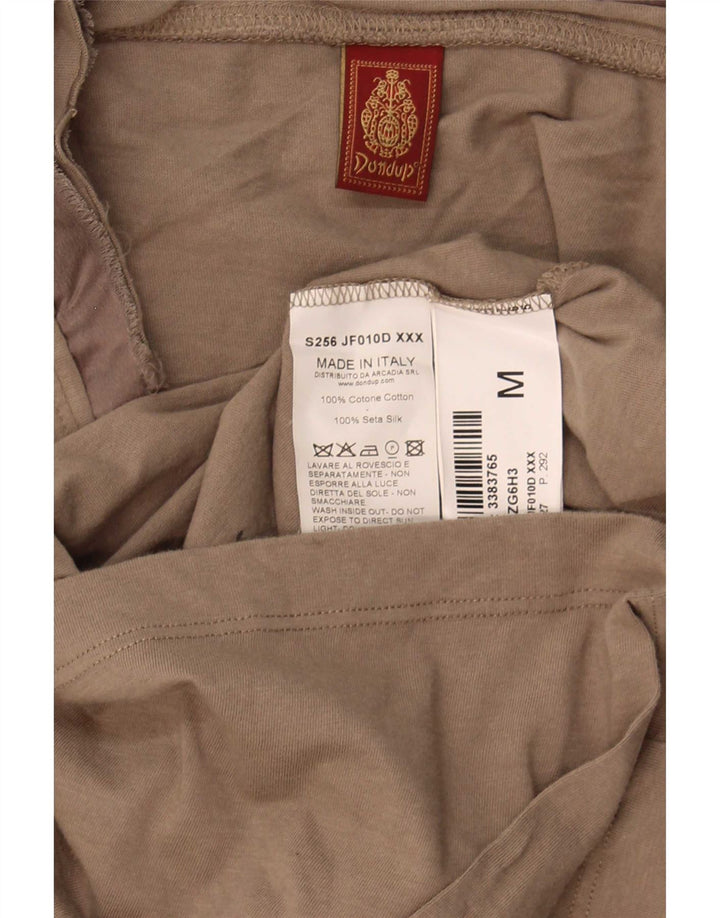 Dondup Tricou pentru femei Top UK 12 Medium Khaki Bumbac