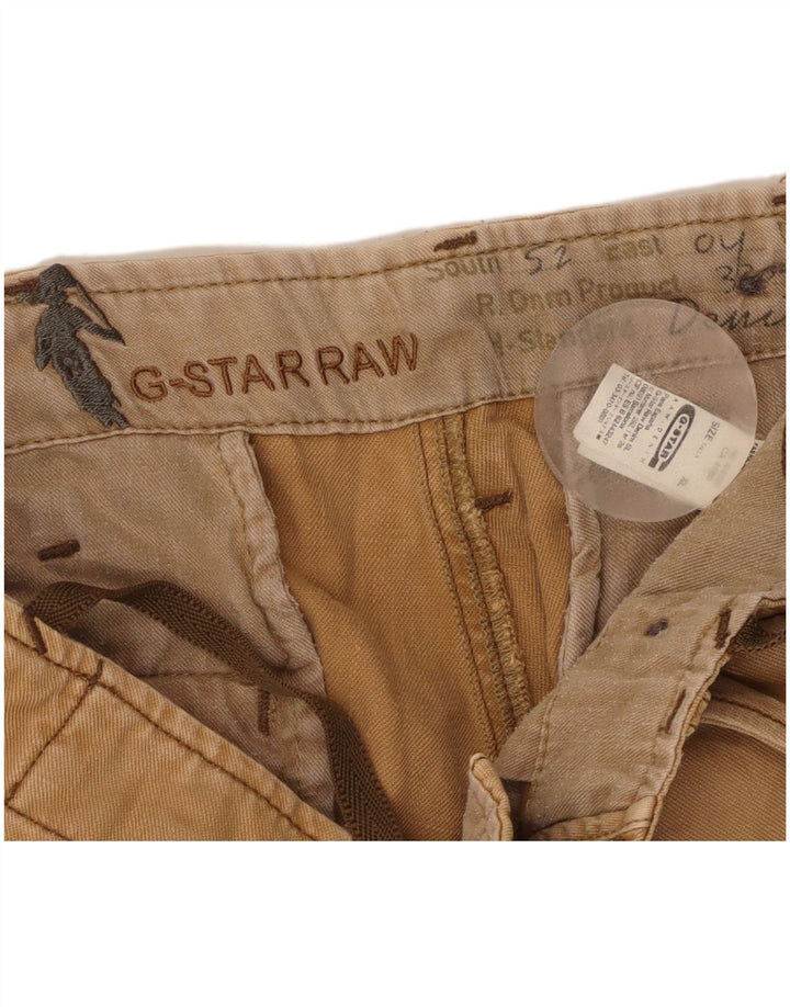 Pantaloni scurti cargo G-Star pentru bărbați XL W38 bumbac bej