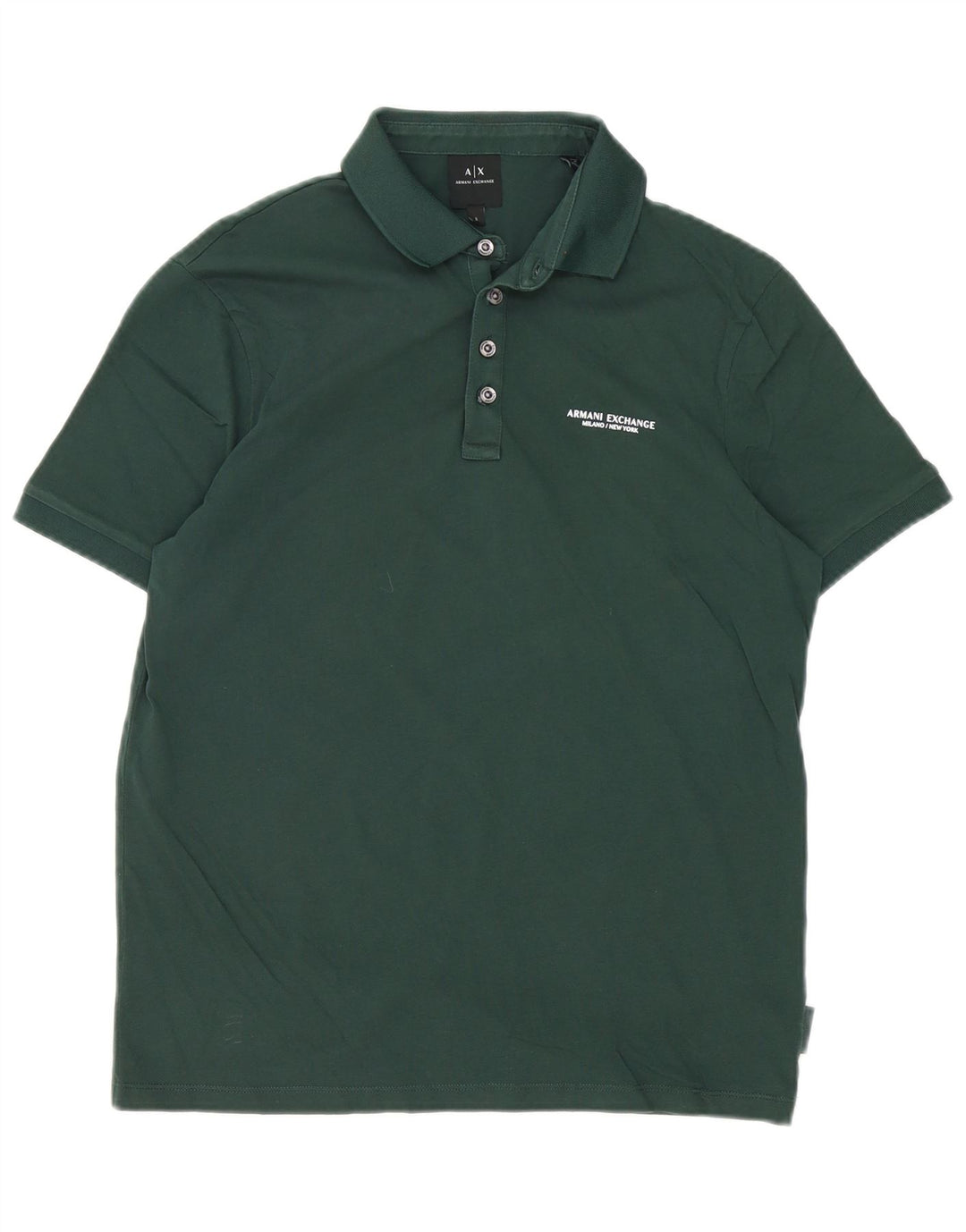 Tricou polo Armani Exchange pentru bărbați, bumbac verde mic