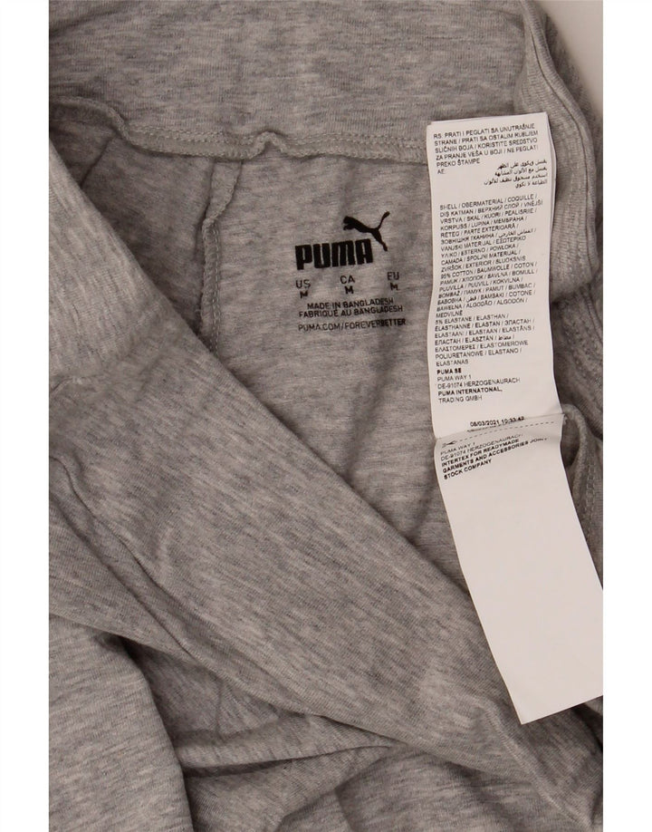 Leggings grafic Puma pentru femei UK 14, bumbac gri mediu