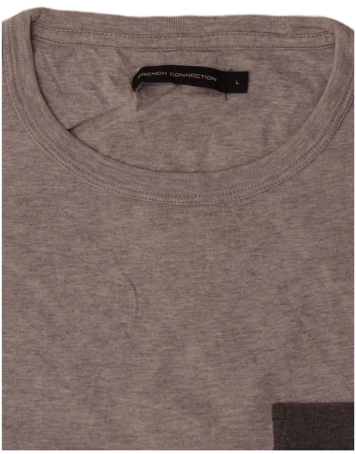Tricou pentru bărbați French Connection Top mare bumbac gri