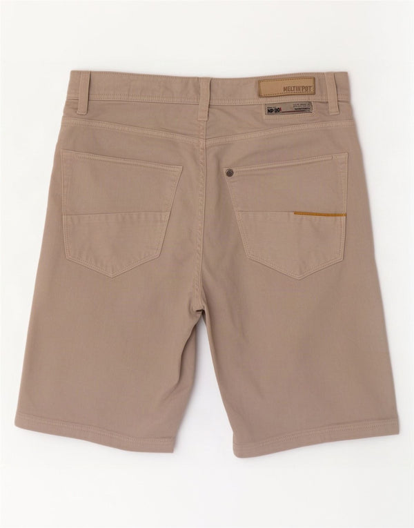 Pantaloni scurți casual pentru femei Meltin' Pot W32, bumbac, bej, mari