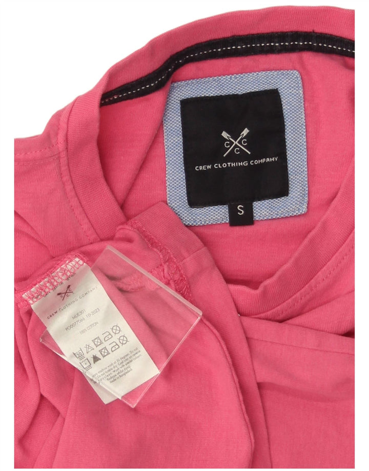 CREW CLOTHING Tricou pentru bărbați Top mic Bumbac roz