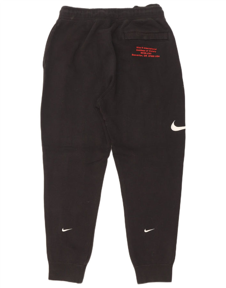 Pantaloni de trening grafic Nike pentru bărbați Pantaloni de jogging, bumbac mediu negru