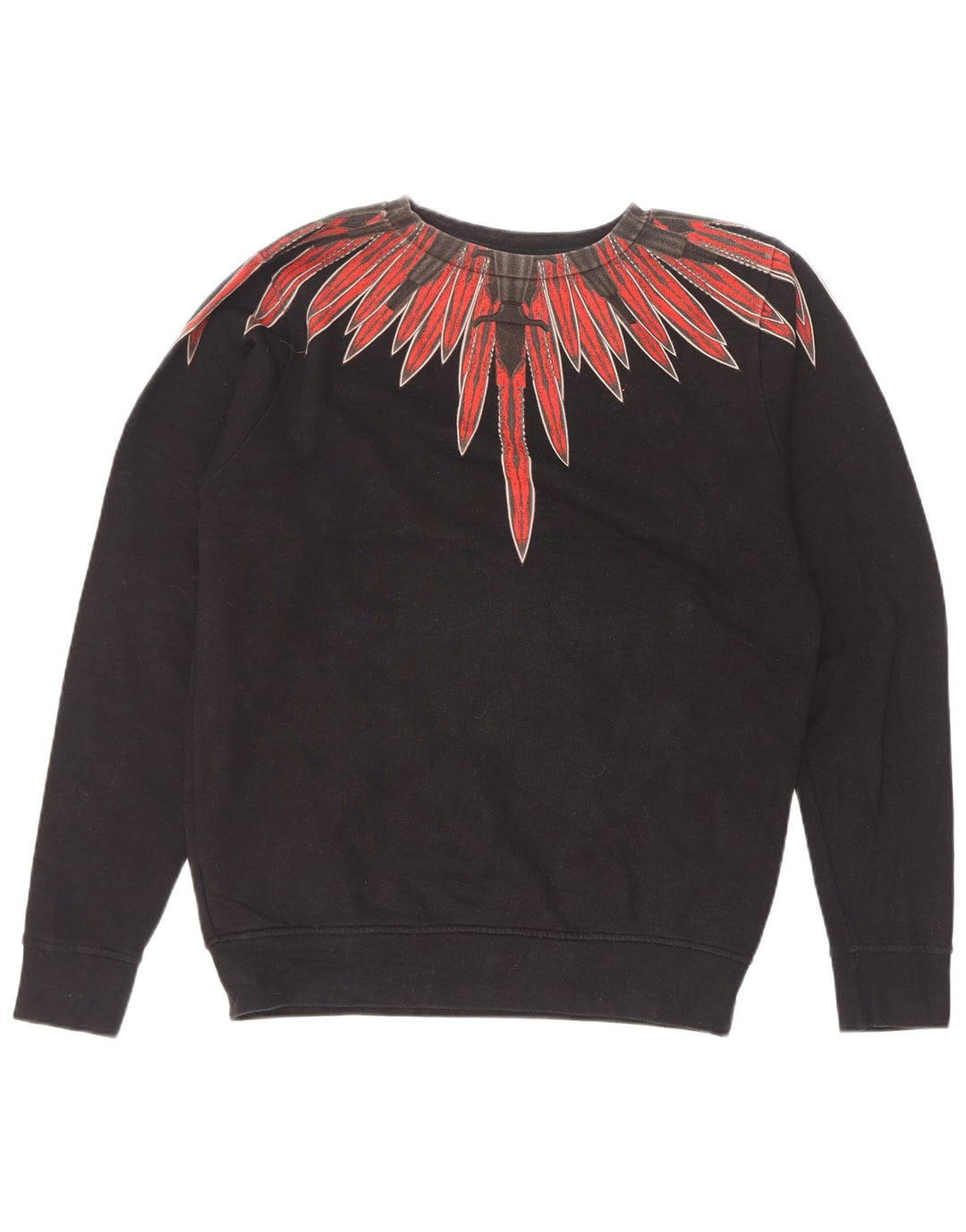 Marcelo Burlon Hanorac pentru bărbați cu model abstract Jumper XS bumbac negru