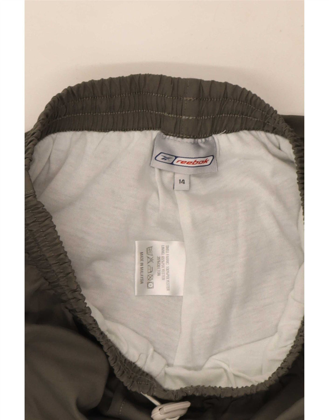 Pantaloni de trening Reebok pentru baieti 13-14 ani kaki poliester