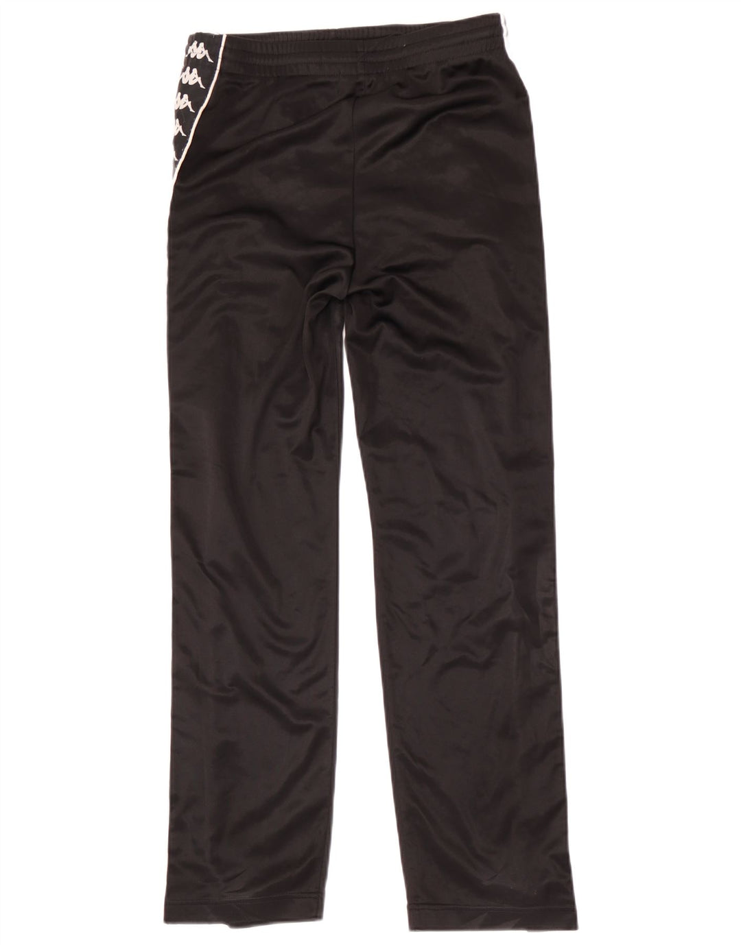 Pantaloni de trening cu grafică pentru bărbați Kappa, poliester negru mic