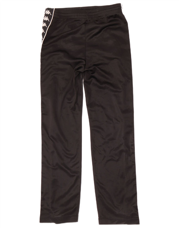 Pantaloni de trening cu grafică pentru bărbați Kappa, poliester negru mic