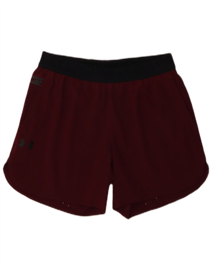 Pantaloni scurți sport Under Armour pentru bărbați, mari, bordeaux, poliester color bloc
