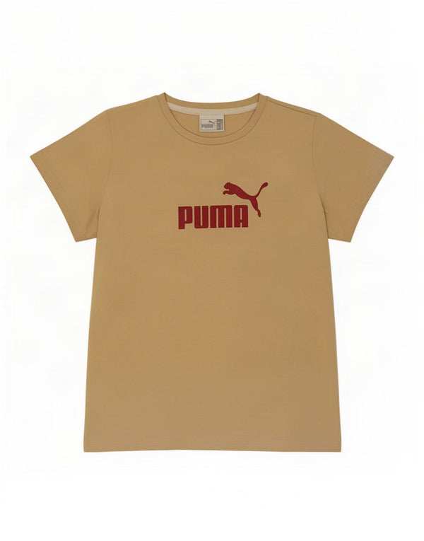 Tricou cu grafic Puma pentru femei Top UK 14 Large Beige