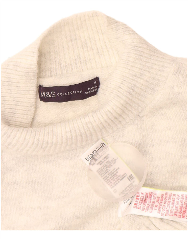 Pulover cu gât țestoasă pentru femei Marks & Spencer UK 14 Medium White