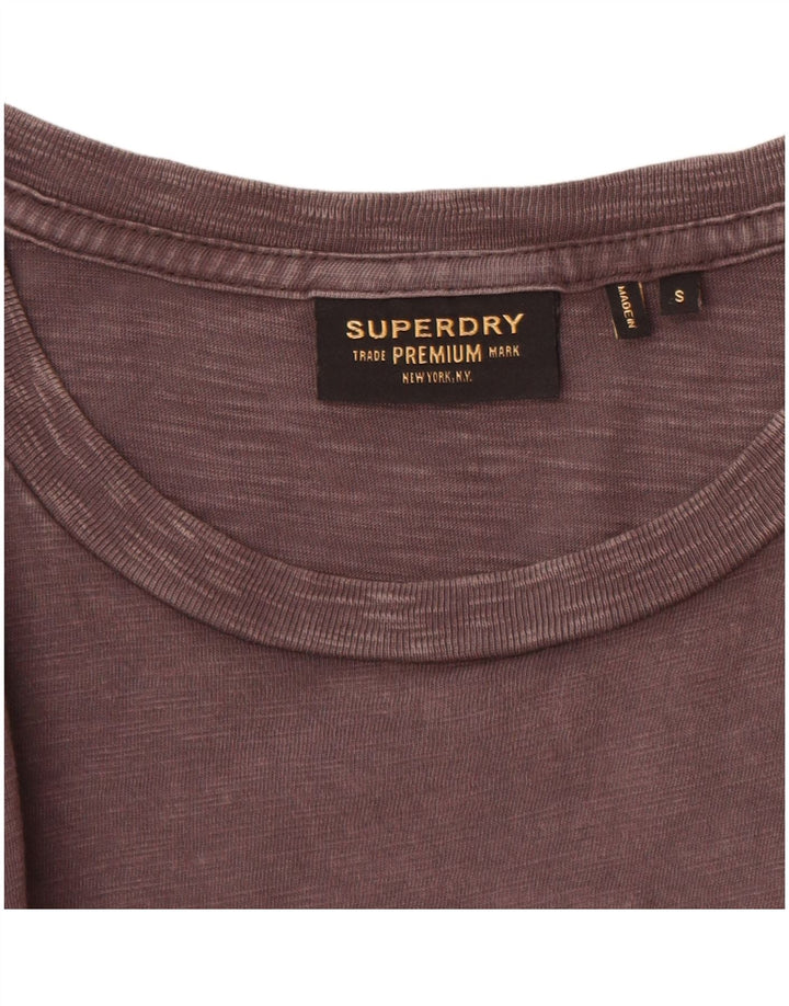 SUPERDRY tricou pentru bărbați Top mic din bumbac gri
