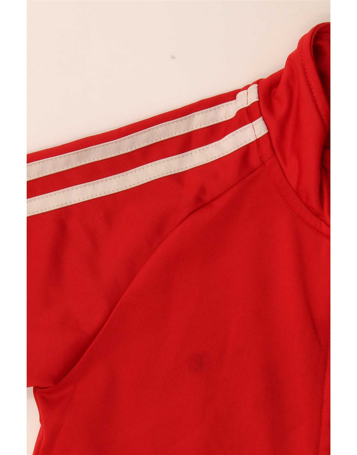Jachetă de trening pentru băieți Adidas 6-7 ani, roșu, color block