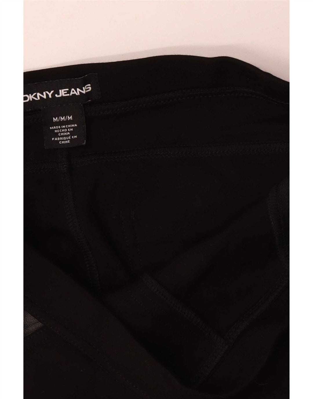 Pantaloni casual subțiri Dkny pentru femei L30 L29 Viscoză neagră