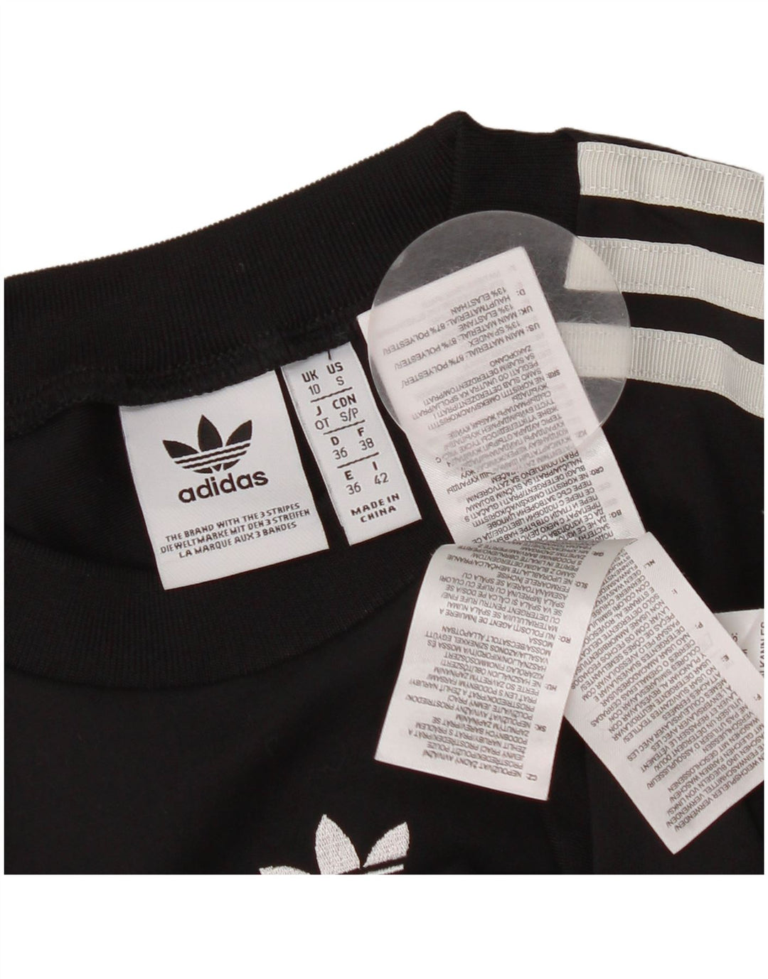 Body Adidas pentru femei UK 10 Small Negru Poliester