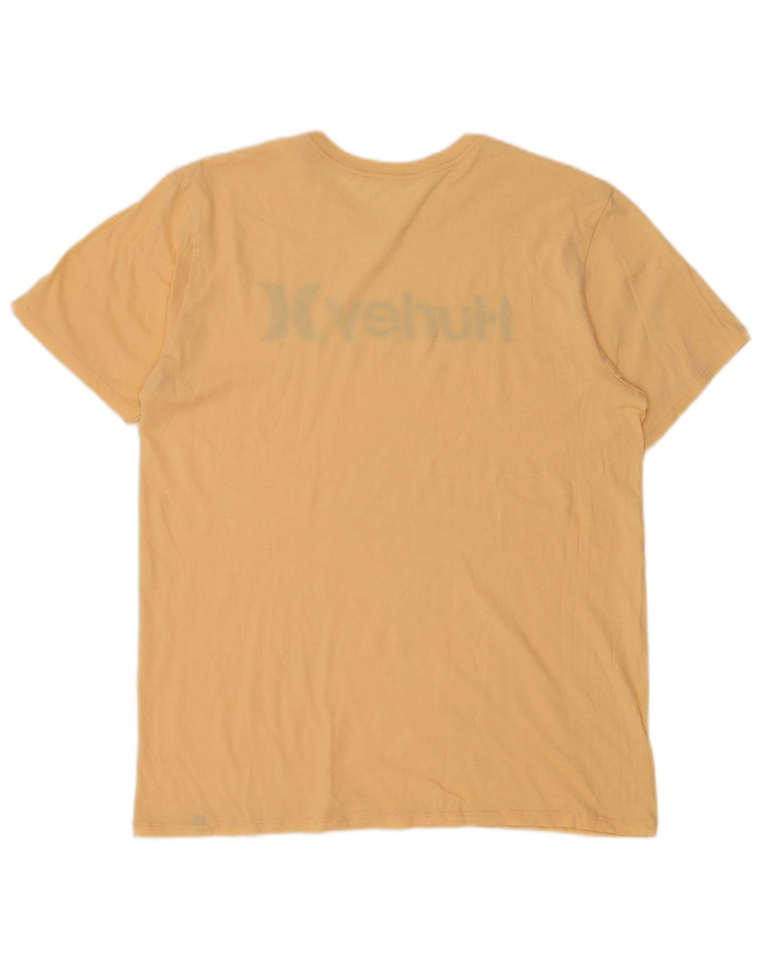 Tricou grafic HURLEY pentru bărbați Top mare din bumbac galben