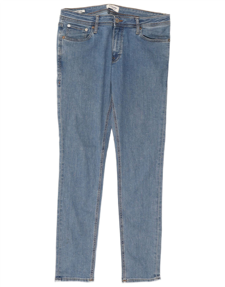 JACK & JONES Blugi pentru bărbați Liam Skinny W34 L32 Albastru