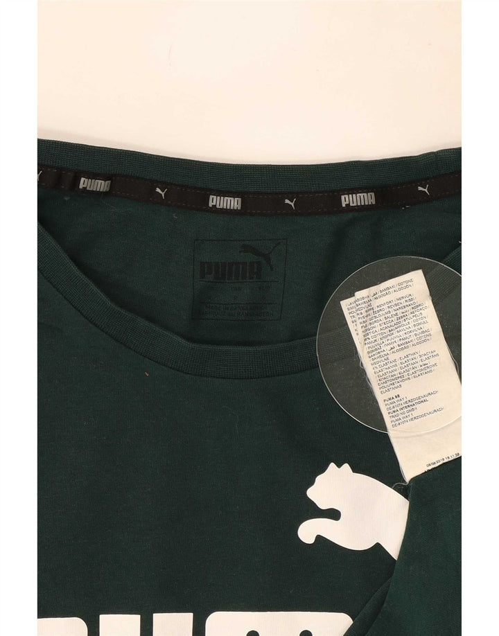 Tricou grafic Puma pentru bărbați Top mic verde bumbac