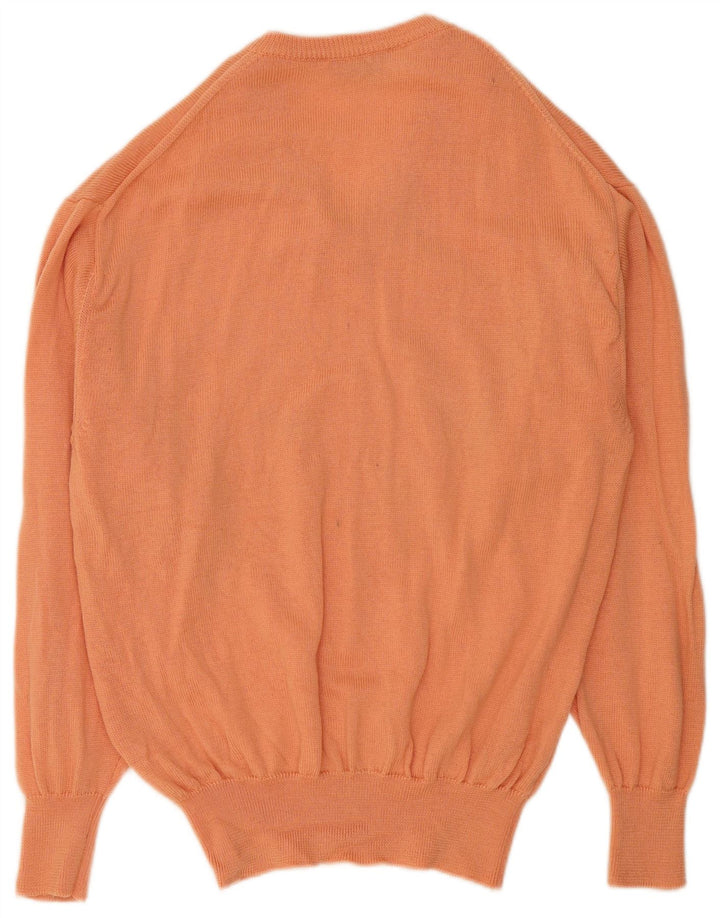 Pulover Fila pentru bărbați cu decolteu în V IT 52 Large Orange