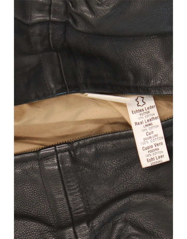 Geacă de piele pentru femei Fly UK 14 Medium din piele neagră