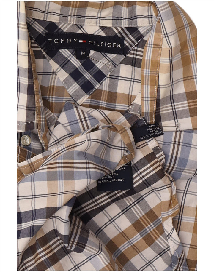 Cămașă pentru bărbați Tommy Hilfiger, cu tăiere obișnuită, din bumbac carouri multicolore mediu