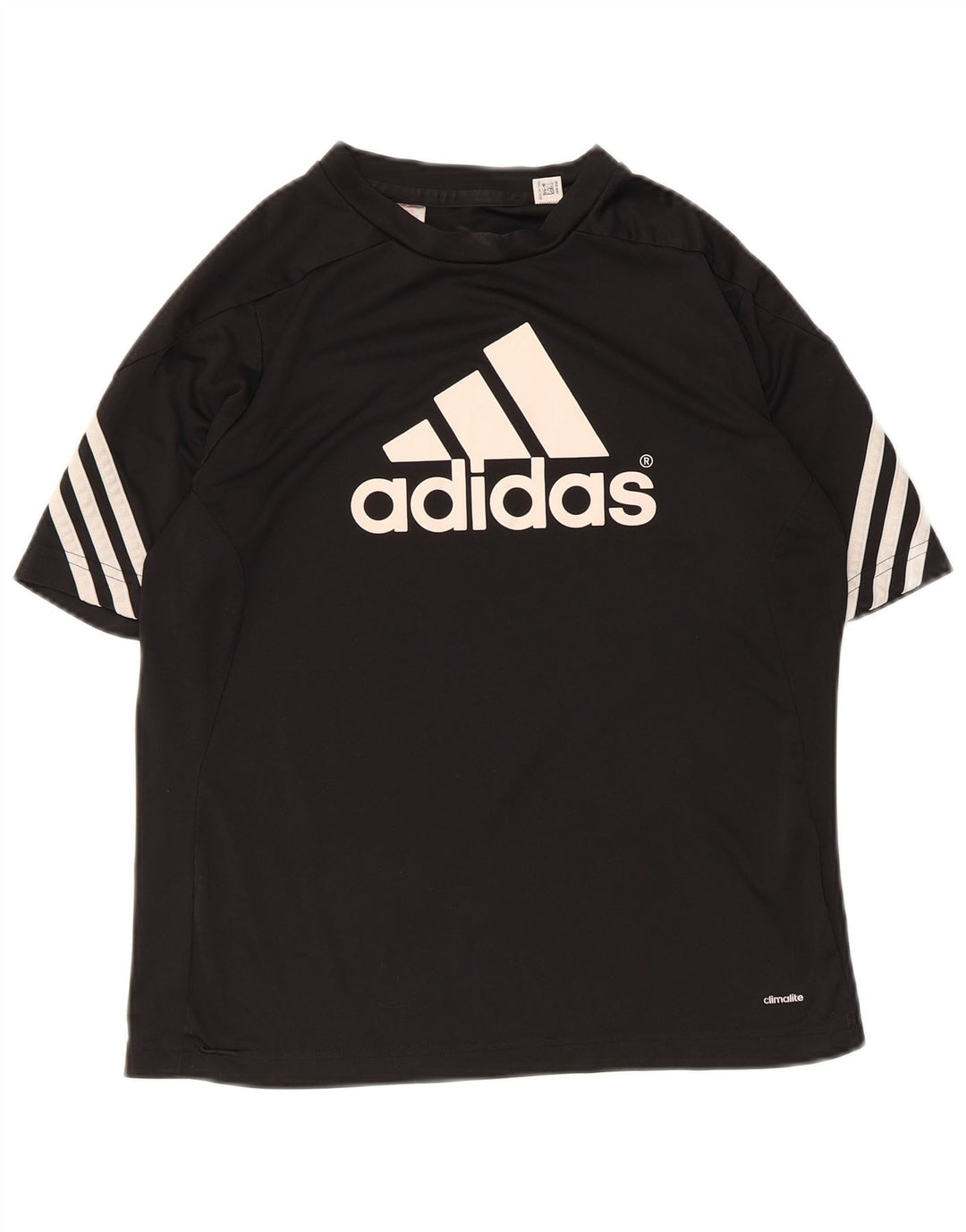 Tricou cu grafic Climalite Adidas pentru femei Top UK 12 Poliester mediu negru