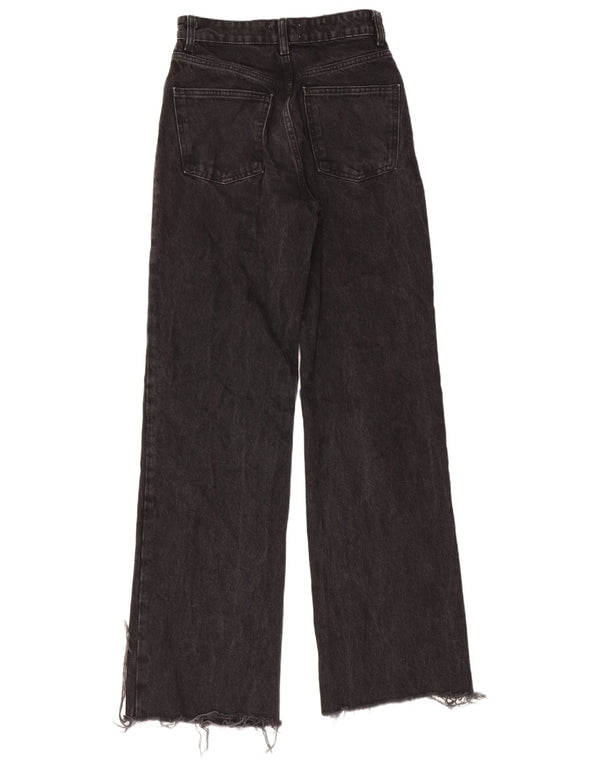 Blugi pentru femei Zara cu picioare late EU 36 XS W26 L33 bumbac negru