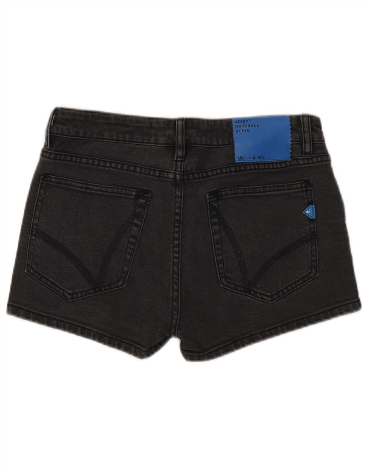 Pantaloni scurți din denim ADIDAS pentru femei W26, bumbac gri mic