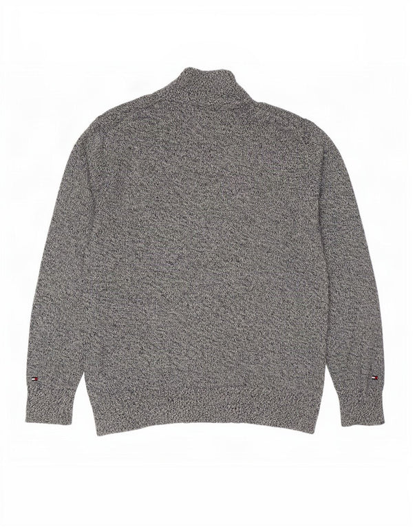 Pulover cardigan pentru bărbați Tommy Hilfiger XL, albastru marine, bumbac cu pete