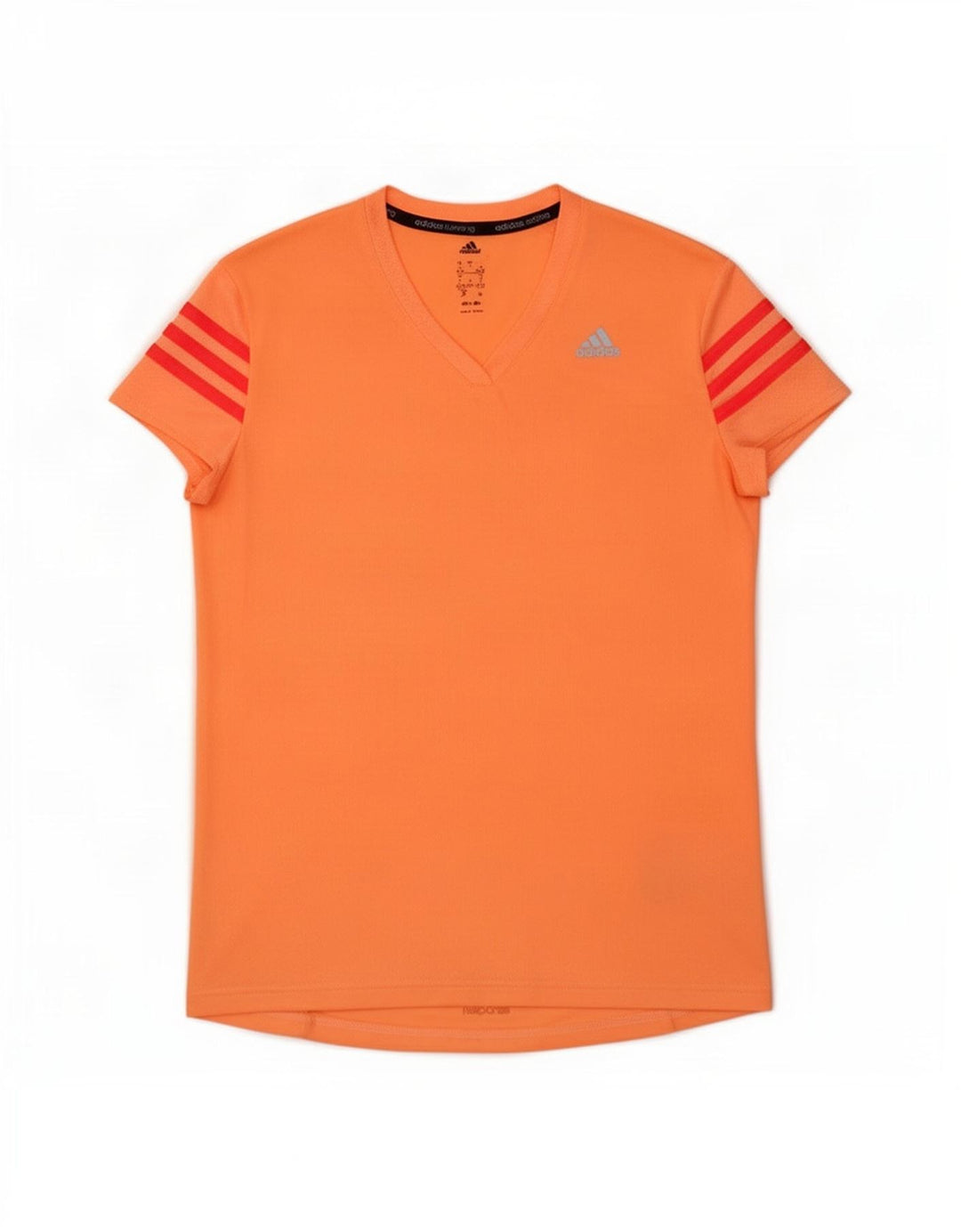 Tricou Adidas Climalite pentru femei Top UK 8/10 Poliester portocaliu mic
