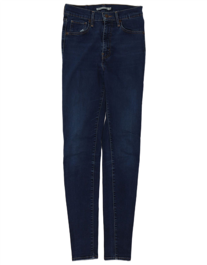 Blugi super skinny pentru femei LEVI'S Mile High W27 L32 bumbac bleumarin