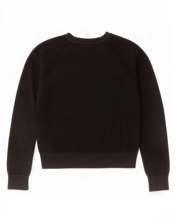 Pulover pentru femei Calvin Klein Jeans cu gât de barcă UK 10 Mic Negru