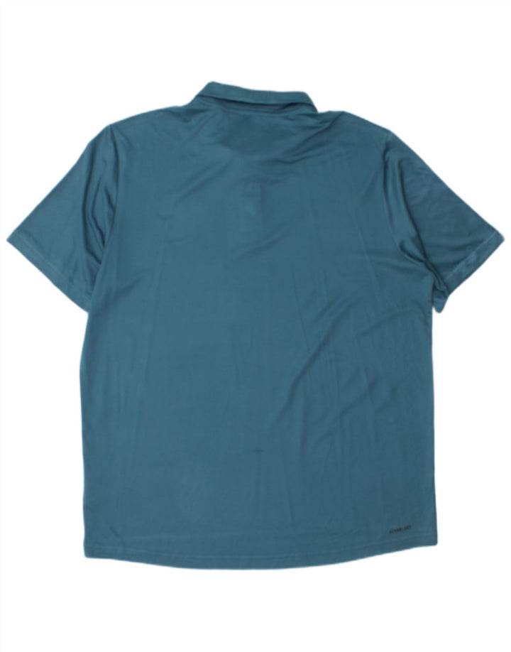 Tricou polo Adidas Aeroready pentru bărbați, mare, albastru, poliester