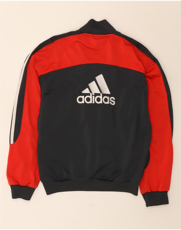 Jachetă de top pentru trening grafic Adidas pentru băieți 11-12 ani, negru, color block