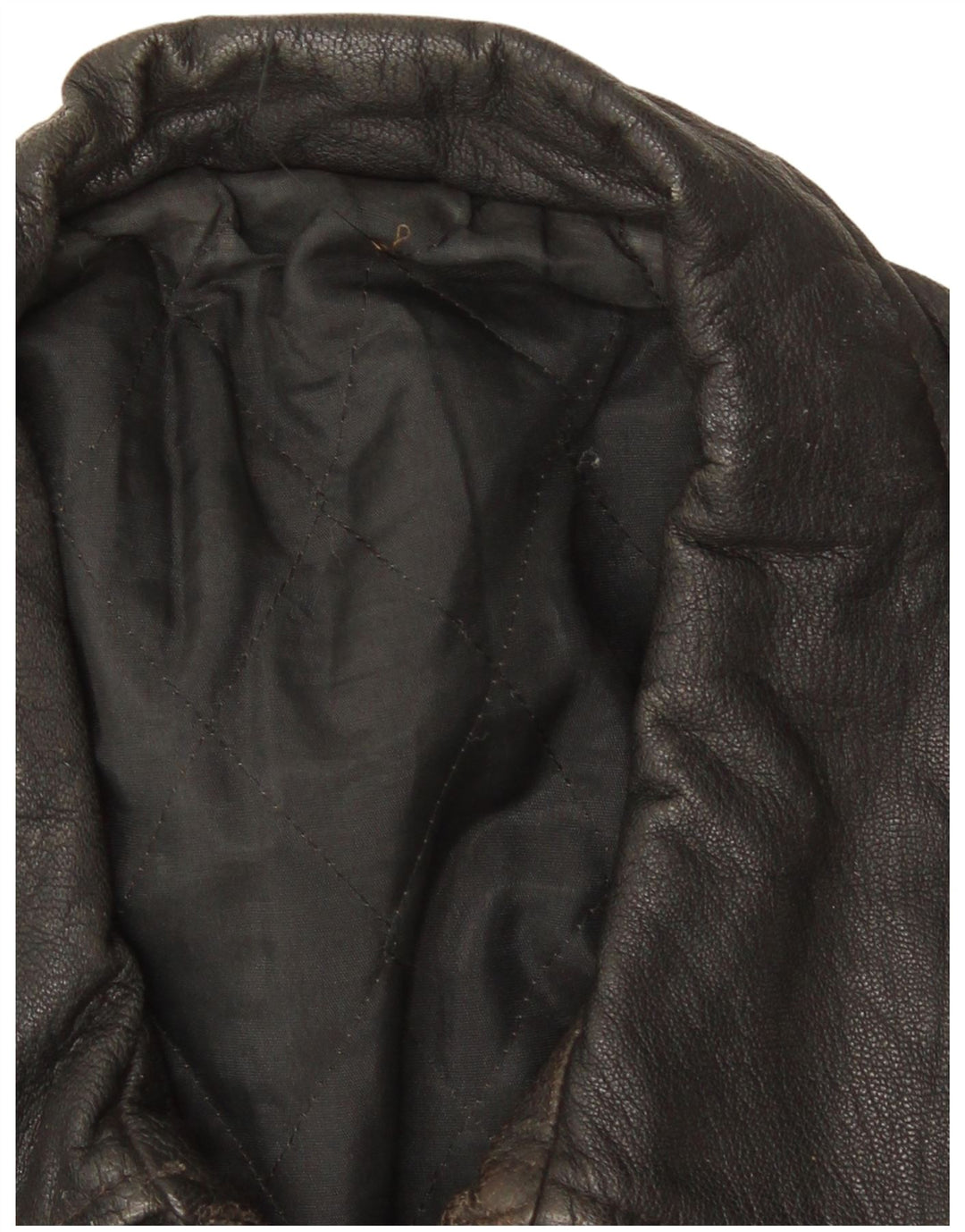 Jachetă de piele vintage pentru bărbați UK 40, mare, neagră