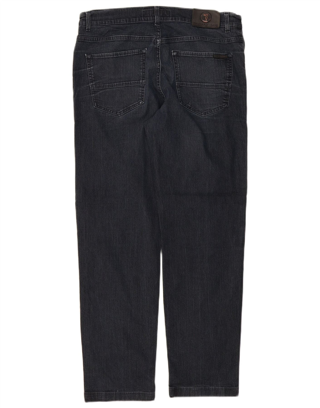 Trussardi blugi conici pentru bărbați W32 L29 albastru