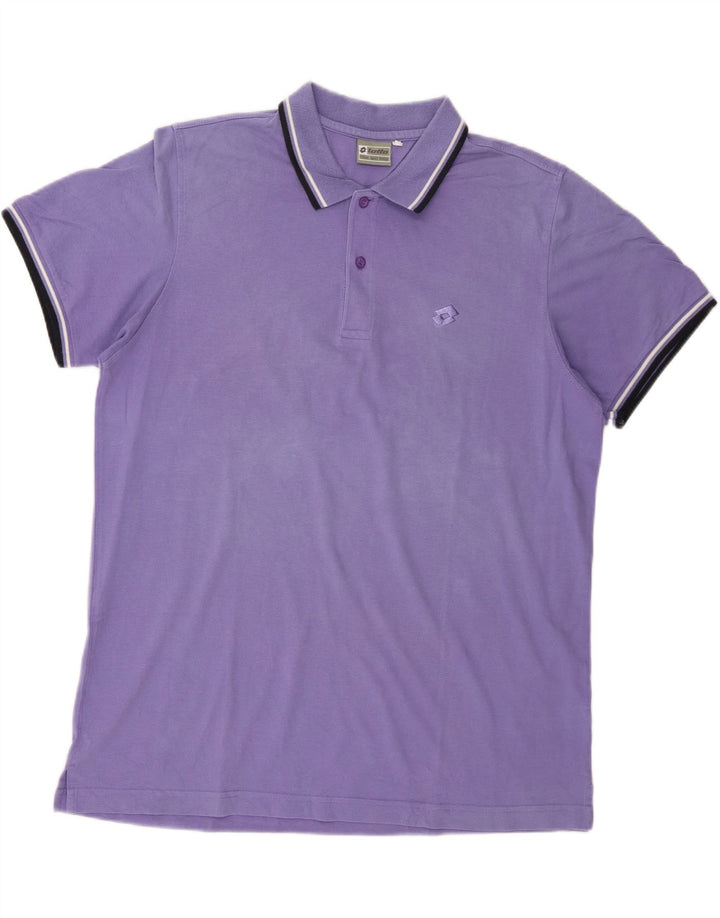 Tricou polo pentru bărbați Lotto Mov mare