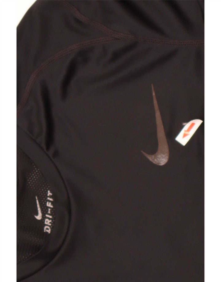 Tricou Nike Dri Fit pentru bărbați Top mic poliester negru