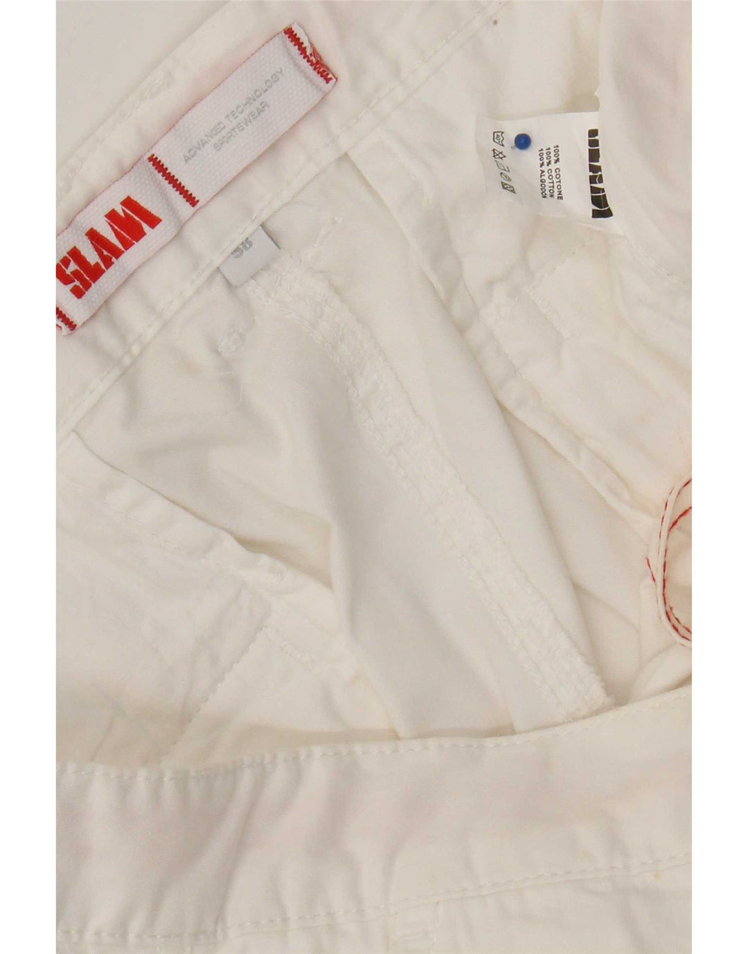 Pantaloni scurți cargo Slam pentru bărbați W38 XL, bumbac alb