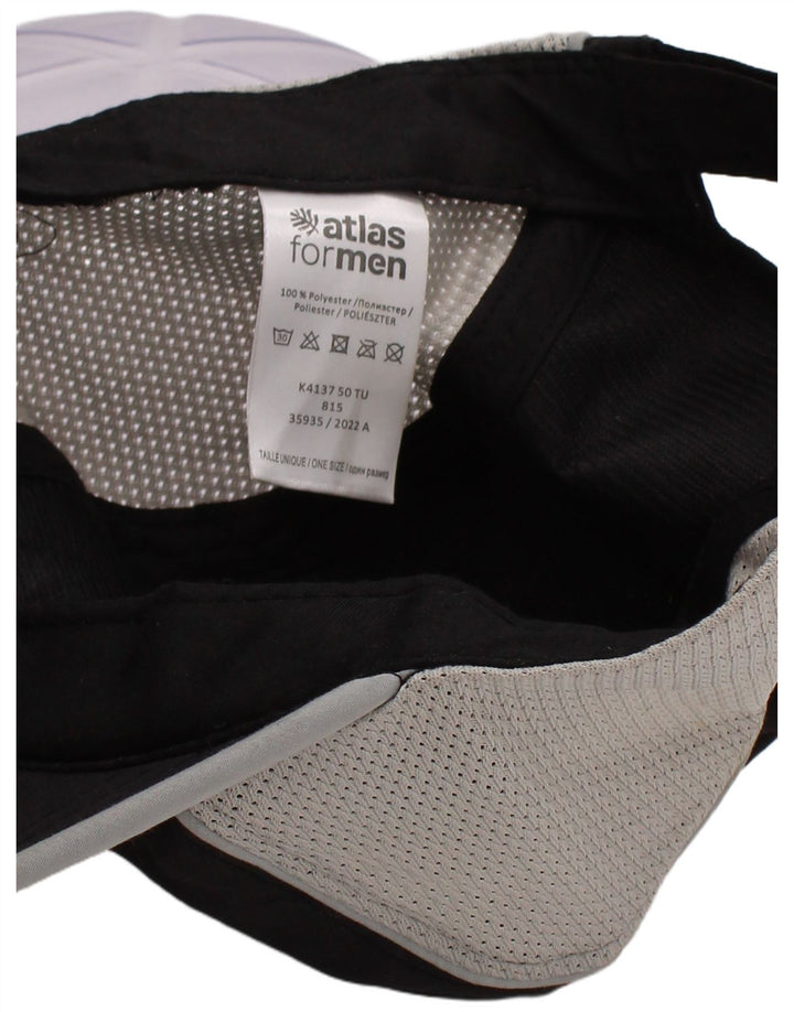 Atlas pentru bărbați șapcă de baseball pentru bărbați, mărime, negru, poliester, bloc de culoare