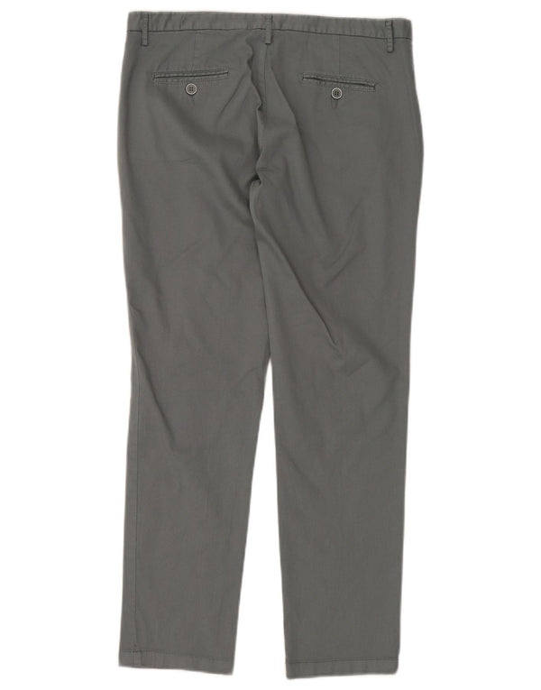 Pantaloni chino subțiri pentru femei Benetton IT 42 Medium W32 L28 Gri