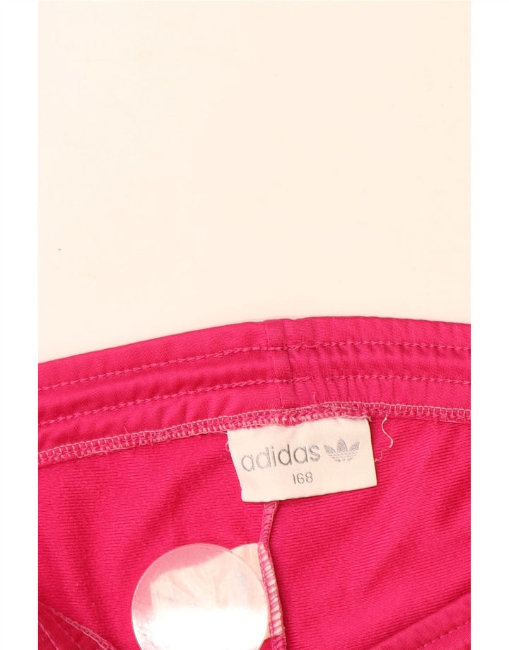 Pantaloni de trening ADIDAS fete 14-15 ani roz poliester